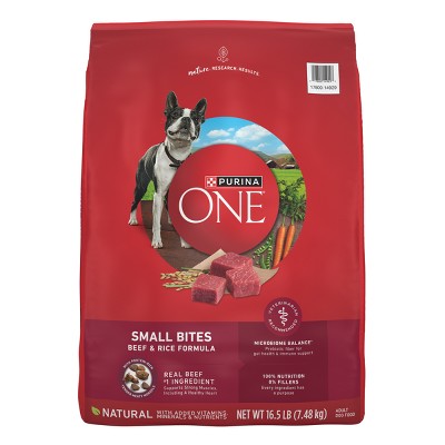 Purina ONE SmartBlend Small Bites Beef & Rice Formula Adult Dry Dog Food