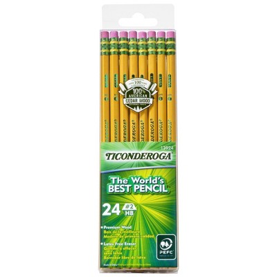 Ticonderoga #2 Wood Pencils, 2mm, 24ct