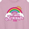 Women's - Barbie - I Am Kenough Rainbow Clouds Graphic Racerback Tank - 2 of 4