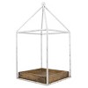 Platform Tray White Metal & Wood - Foreside Home & Garden - 3 of 4