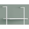 Monarch Specialties Bookshelf Bookcase Etagere Ladder 5 Tier 72InchH Office Bedroom Metal Laminate White Contemporary Modern - 3 of 4