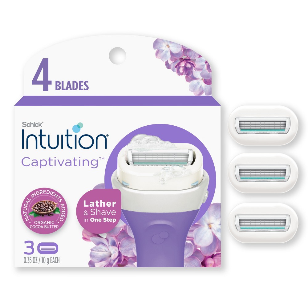 Photos - Razor / Razor Blade Intuition Captivating Razor Blade Refill Kit - 3ct