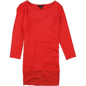 Alfani Womens Mixed Media Basic T-Shirt - 1 of 1