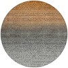 Copper And Gray Abstract Washable Indoor Outdoor Area Rug - 4 of 4