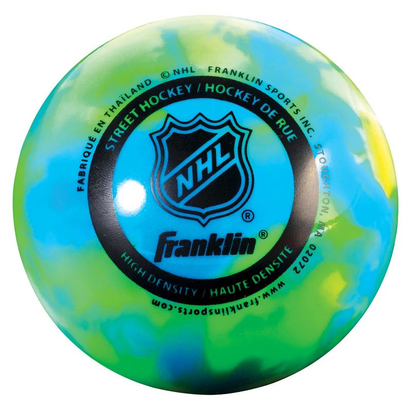 Franklin Sports NHL Extreme Color High Density Street Hockey Ball 3pk - Blue, 3 of 4