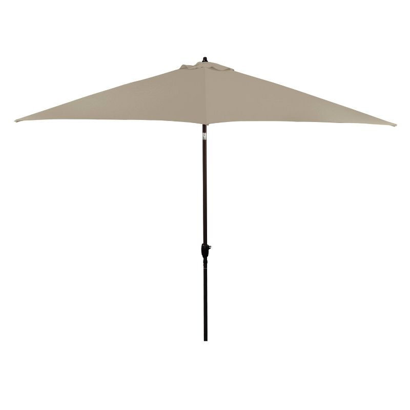11&#39; x 11&#39; Aluminum Market Polyester Umbrella with Crank Lift Beige - Astella, 1 of 6