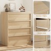 Garvee 4 Drawer Dresser for Bedroom, Natural Nightstand 4 Chest of Drawers with Large Storage, Small Bedside Table for Living Room, Nursery, Entryway - 4 of 4