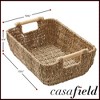 Casafield Water Hyacinth Seagrass Oval Storage Basket Sets with Wooden Handles, Woven Nesting Bin Organizers - 4 of 4