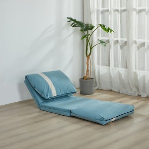 KTMBDW Foldable Human Dog Bed, Corduroy Upholstered Human Sized Dog Bed, 6-Position Adjustable, Floor Sofa Bed for Adult - 1 of 4