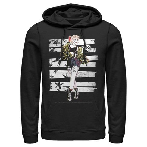 Harley quinn birds of prey hoodie new arrivals