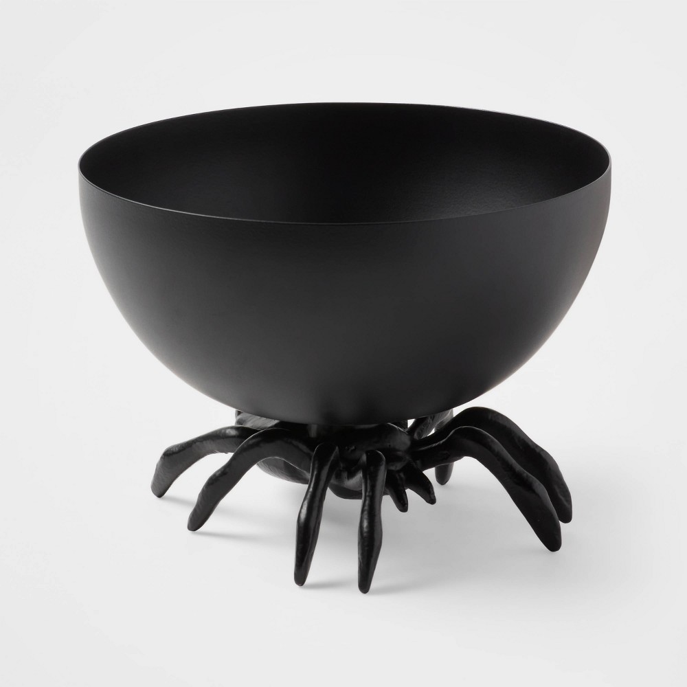 Halloween Spider Metal Candy Serving Bowls Black - Threshold™ 2 piece case