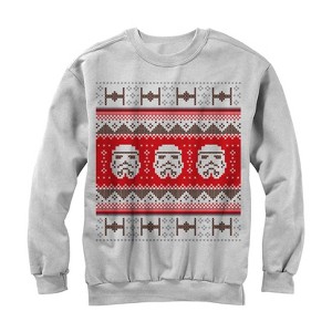 Men's Star Wars Ugly Christmas Stormtrooper Sweatshirt - 1 of 3