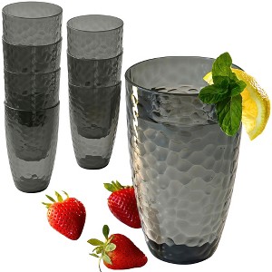 Kate Aspen Plastic Tumblers Set of 8 – Acrylic Cups - BPA-Free Reusable Drinkware in Different Colors & Designs - 1 of 4