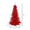 Vickerman Red Tinsel Fir Artificial Christmas Tree - 2 of 3