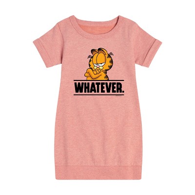 - Garfield - Whatever Graphic Short Sleeve Fleece Dress