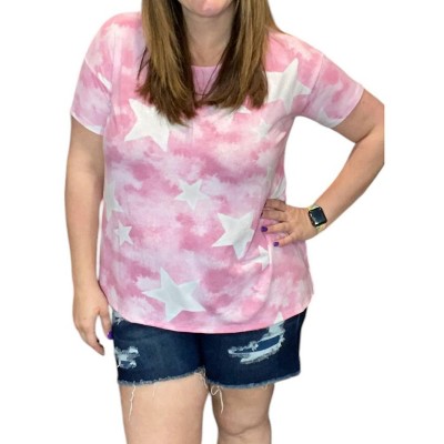 Women's Tie Dye Star Tunic Top - honeyme