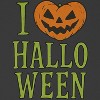 Rerun Island Women I Love Halloween Smiling Pumpkin Short Sleeve Graphic Cotton Baby Tee - 2 of 4