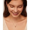 14K Gold Plated Pendant Necklace for Women, Two CZ Rondelle Sliding Pendants - 3 of 4