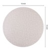 REGALWOVEN PU Heat Resistant Wipeable Placemats 15 x 15 Inch 6 Pcs - 4 of 4