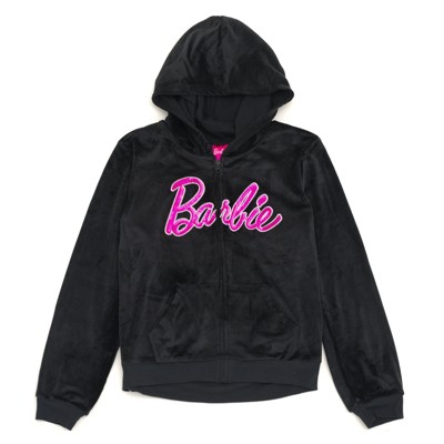 Barbie Girls Velour Matching Family Zip Up Hoodie Little Kid to Adult