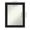 Amanti Art Abbey Black Petite Bevel Bathroom Wall Mirror 28.75 x 22.75 in. - 3 of 4