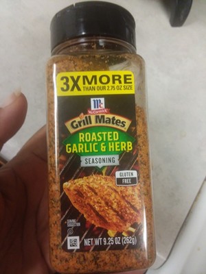 Mccormick Grill Mates Seasoning, Roasted Garlic & Herb - 9.25 oz