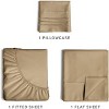 Luxury Soft 4 Piece Solid Bed Sheet Set - Deep Pocket Fits 8"-16" Mattresses - CGK Linens - 2 of 4