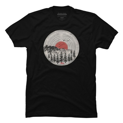 Men's Design By Humans Vinyl Nature Tunes By Maryedenoa T-Shirt