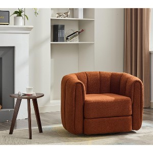 NicBex Swivel Accent Chair Modern Barrel Chair Armchair with Upholstered Comfy Chair for Living Room, Reading Room - 1 of 4