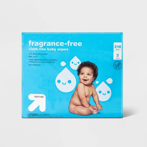 Fragrance Free Baby Wipes Unscented 216ct Up Up Target