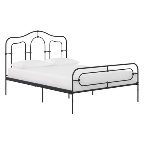 Full size metal bed frame with on sale headboard and footboard