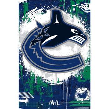 NHL Vancouver Canucks - Logo 21 Wall Poster with Wooden Magnetic Frame,  22.375 x 34 