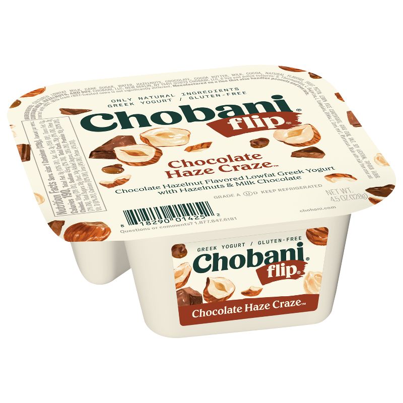 Chobani Flip Low-Fat Chocolate Hazelnut Haze Craze Greek Yogurt - 4.5oz, 4 of 10
