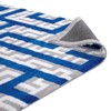 Modway Nahia Geometric Maze 8x10 Area Rug - Ivory, Light Gray and Blue,  100% Polyester Microfiber ,  Tight Low Pile Weave - 4 of 4