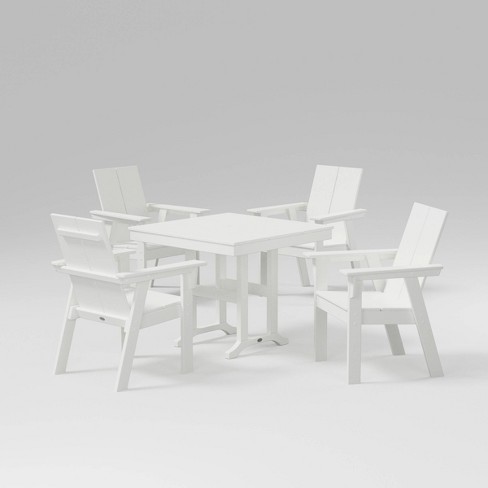 Moore 5pc POLYWOOD Dining Set White Threshold