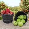 Cornucopia Brands Round Wood Baskets; Wooden Fruit Buckets w/ Handle for Farmers Market, Easter, Hostess Gift - 4 of 4