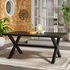 Core Dining Table - Indoor/Outdoor - PAT4053 - Black - Safavieh - 2 of 4