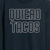 Men's - Instant Message - Quiero Tacos Long Sleeve Graphic T-Shirt - 2 of 4