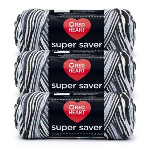 Red Heart Super Saver Yarn 24 Pack-Zebra - 1 of 4