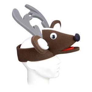 Foam Party Hats Reindeer Headband - 1 of 4