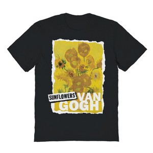 Fine Art Men's Sunflowers Short Sleeve Graphic Cotton T-Shirt - 1 of 1