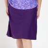 Calypsa Women's Plus Size Below The Knee Swim Skirt With Capri Leggings - 4 of 4
