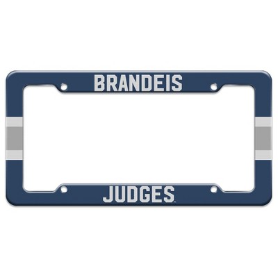 Brandeis University Stripe License Plate Tag Frame