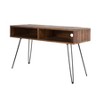 HomeRoots 48" Black And Brown Metal And Reclaimed Wood Open Shelving TV Stand - 4 of 4