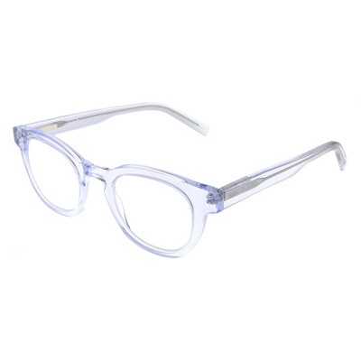 Eyebobs Waylaid EB 2231 51 Unisex Round Reading Glasses Crystal 46mm