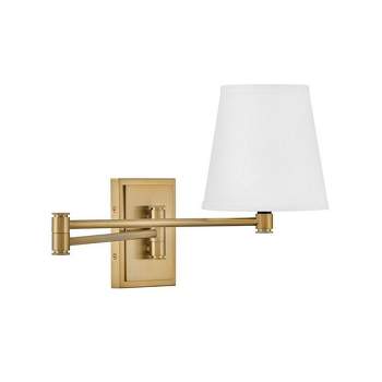 Lark Beale 1 - Light Swing Arm Lamp in  Lacquered Brass