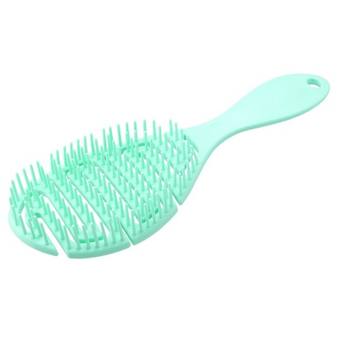 Unique Bargains Grid Hair Brush Shower Detangler Need To Vent Detangling Brush Rubber Blue Target