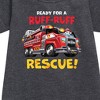 - Paw Patrol - Marshall Ruff Ruff Rescue Graphic Short Sleeve Fleece Dress - 2 of 4