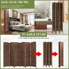 BestMassage 4/6/8 Panel Room Divider Privacy Screen Woven Room Divider Wall - 3 of 4