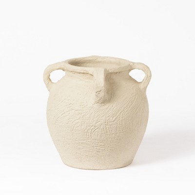MH London Gable Terracotta Bulbous Design Decorative Vase